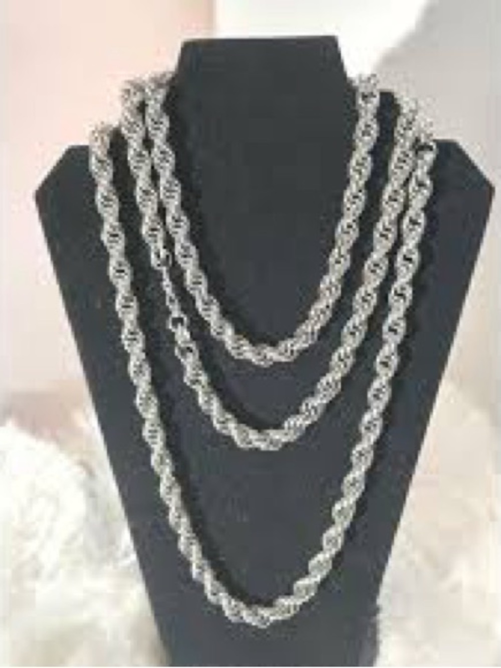 Monet Silver Rope Chain Necklace - Women Jewelry